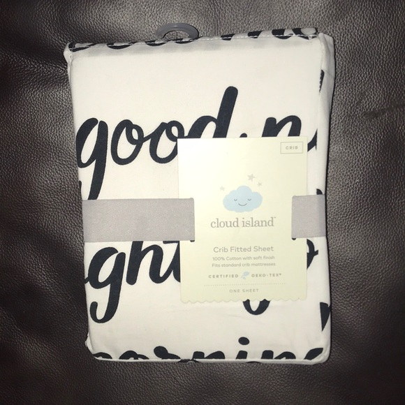 cloud island fitted crib sheet